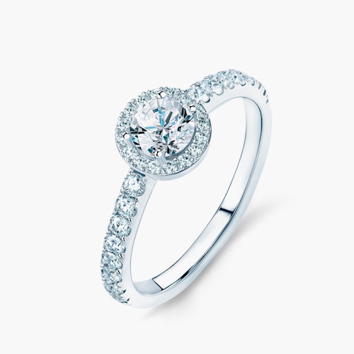 Pierścionek zaręczynowy This is Love: białe złoto, diament